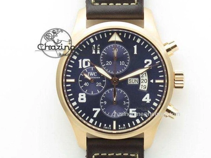 MIROTIME 0102 Efficient Portofino Chrono RG ZF 1:1 Best Edition White Dial on Brown Leather Strap A 7151